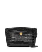 Burberry Embossed Leather Society Clutch