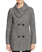 Cinzia Rocca Icons Cowl Neck Short Tweed Coat