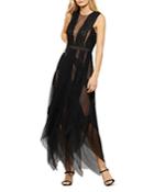 Bcbgmaxazria Andi Lace Trim Evening Dress