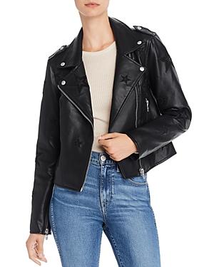 Blanknyc Star Faux Leather Biker Jacket