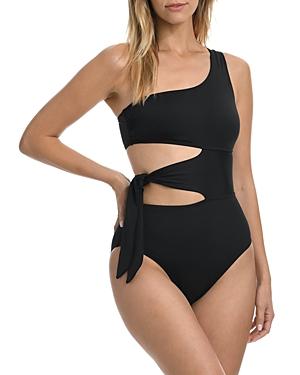 La Blanca Mio One Shoulder Cutout One Piece Swimsuit