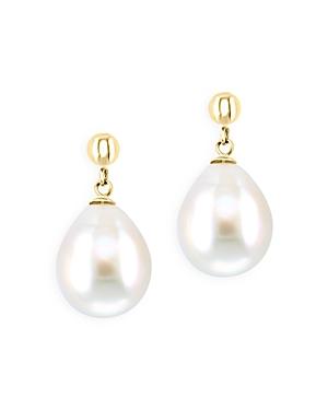 Bloomingdale's Freshwater Pearl Drop Earrings In 14k Yellow Gold - 100% Exclusive