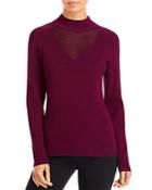 T Tahari Illusion Inset Sweater