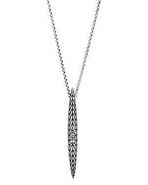John Hardy Sterling Silver Classic Chain Spear Pendant Necklace, 40