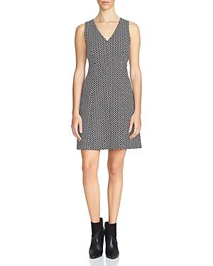 1.state Geometric Print Fit And Flare Dress