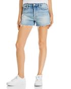 Mother The Tomcat Frayed Denim Shorts In I Confess