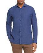 Z Zegna Garment Dyed Linen Regular Fit Sport Shirt