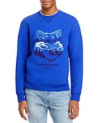 Maison Kitsune Big Fox Embroidered Regular Fit Crewneck Sweatshirt