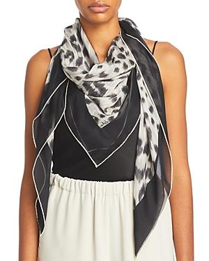Echo Cheetah-print Silk Square Scarf