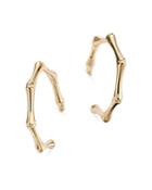 Moon & Meadow 14k Yellow Gold Bamboo Hoop Earrings - 100% Exclusive