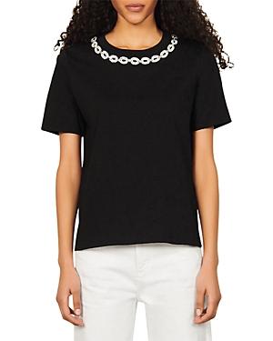 Sandro Merlin Embellished Tee