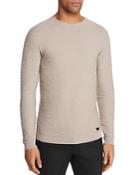 Emporio Armani Solid Textured Knit Sweater