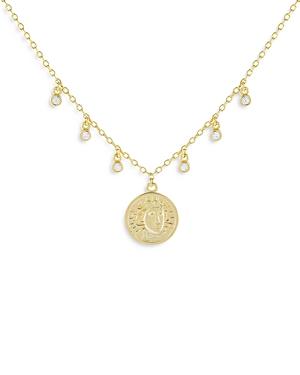 Adinas Jewels Coin Pendant Necklace, 15