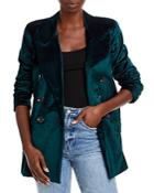 Free People Velvet Ashby Double Breasted Blazer