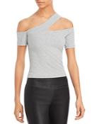 Aqua Over The Shoulder Cut Out Tank Top - 100% Exclusive