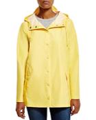 Cole Haan Water Repellent Hooded Rain Coat