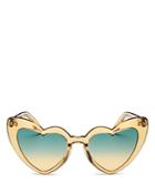 Saint Laurent Women's Heart Shape Sunglasses, 54mm
