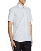 Marc Jacobs Summer Stripe Short Sleeve Slim Fit Button Down Shirt