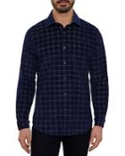 Robert Graham Rilance Cotton Micro Corduroy Plaid Classic Fit Button Down Shirt