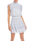 Aqua Ruffled Smocked Mini Dress - 100% Exclusive