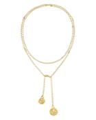 Temple St. Clair 18k Yellow Gold Lattice Diamond & White Sapphire Lariat Necklace, 20