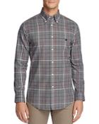 Brooks Brothers Plaid Brushed Cotton Slim Fit Button-down Shirt