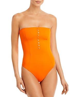 Onia Adrienne Strapless One Piece Swimsuit
