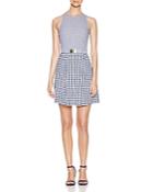 Michael Michael Kors Gingham Fit And Flare Dress