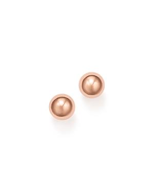 14k Rose Gold Ball Stud Earrings, 6mm - 100% Exclusive