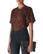 Whistles Brushed Leopard Print Top