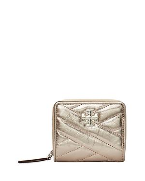 Tory Burch Kira Chevron Metallic Bi-fold Wallet
