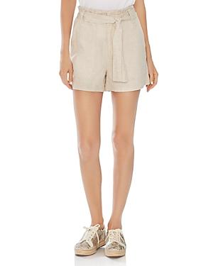 Vince Camuto Belted Linen Shorts