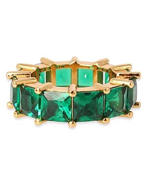 Kurt Geiger London Emerald Square Crystal Band Ring