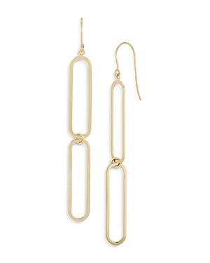 Bloomingdale's Paper Clip Drop Earrings In 14k Yellow Gold - 100% Exclusive