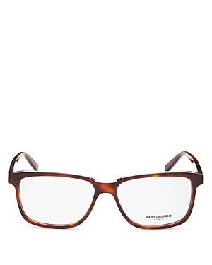 Saint Laurent Men's Square Clear Glasses, 58mm