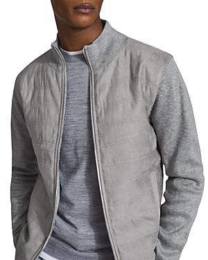 Reiss Bernardi Alcantara Quilted Jacket