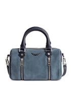 Zadig & Voltaire Sunny Small Suede Bowling Bag