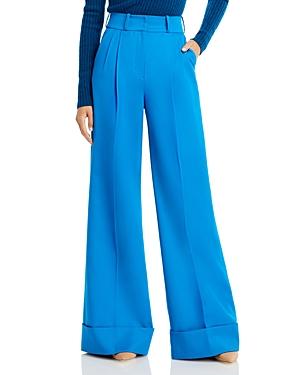 Sergio Hudson Pleated Wide Leg Pants