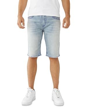 True Religion Rocco Big Qt Denim Shorts In Beacon Light Wash