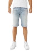 True Religion Rocco Big Qt Denim Shorts In Beacon Light Wash