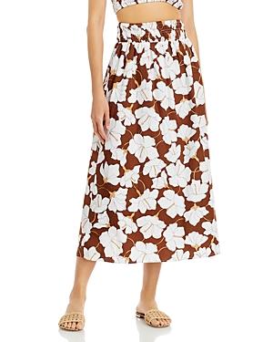Faithfull The Brand Kiera Floral Print Midi Skirt