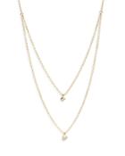 Zoe Lev 14k Yellow Gold Diamond Princess & Round Layered Pendant Necklace, 16-18