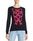 Boutique Moschino Bow-graphic Silk & Cashmere Sweater