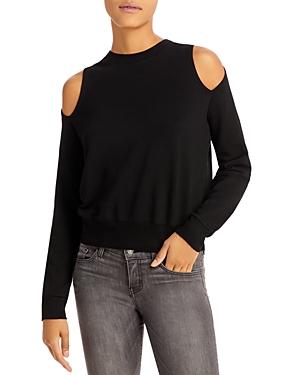 Monrow Cutout Shoulder Sweatshirt