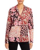 Johnny Was Flora Cotton Mixed Print Shirt