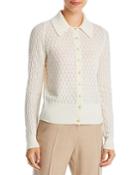 Lafayette 148 New York Mixed Stitch Cardigan