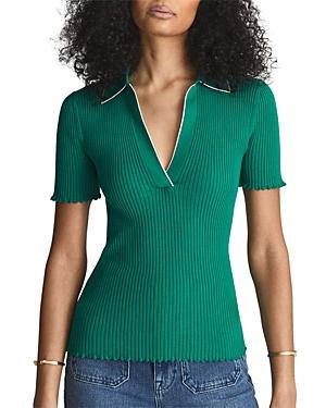 Reiss Lina Half Sleeve Polo Shirt