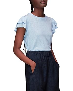 Whistles Laura Linen Tiered Sleeve Tee