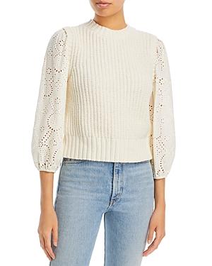 Rails Dhalia Eyelet Sleeve Sweater
