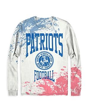 Junk Food New England Patriots Long Sleeve Tie Dye Crewneck Tee